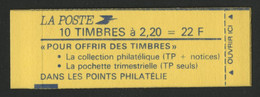 N° 2376 - C4 Cote 18 € Carnet Fermé De 10 TP à 2,20 Fr + N° 9 Vendu à La Valeur Faciale (voir Description) - Sin Clasificación