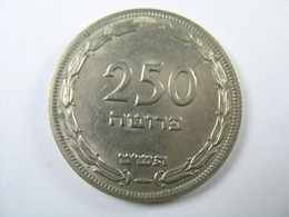 TEMPLATE LISTING ISRAEL  LOT OF  10 COINS 250 PRUTA   1949  WITH DOT  COIN. - Sonstige – Asien