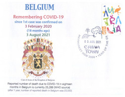 (WW 8) 1st Case Of COVID-19 Reported To WHO By Belgium / België / Belgique (18 Month Ago 3-2-2020) (generic Stamp) - Disease