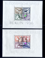 Deutsches Reich, Block 5 + 6 Gestempelt SST - 1936 Olympiade Olympische Spiele - Unclassified