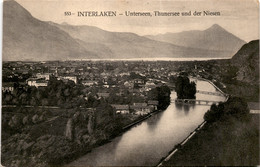 Interlaken - Unterseen, Thunersee Und Der Niesen (553) - Unterseen