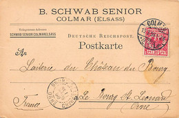 Colmar - Carte Publicitaire - B.Schwab Senior - Fabrique De Münster - Fromagerie - Colmar
