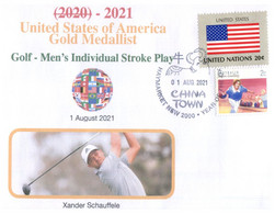 (WW 8 A) 2020 Tokyo Summer Olympic Games - USA Gold Medal - 1-08-2021 - Golf - Men's Stroke Play - Eté 2020 : Tokyo