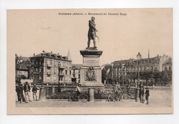 - CPA COLMAR (68) - Monument Du Général Rapp 1923 (belle Animation) - Edition Kuntz - - Colmar