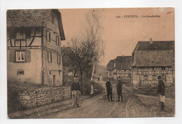 - CPA STRUETH (68) - La Grande-Rue 1917 (avec Personnages) - Edition Chadourne 746 - - Autres & Non Classés