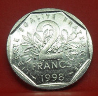 2 Francs Semeuse 1998 - TTB - Pièce De Monnaie Française Collection - N19415 - I. 2 Francs