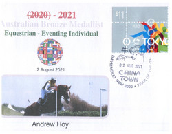 (WW 8 A) 2020 Tokyo Summer Olympic Games - Australia Gold Medal 2-8-2021 - Equestrian Individual A. Hoy (Olympic Stamp) - Eté 2020 : Tokyo