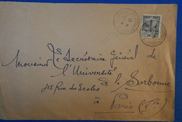 453 TUNISIE BELLE LETTRE 1932 RARE PAR PAQUEBOT MARSEILLE ST CHARLES POUR PARIS RUE DES ECOLES VI EME - Covers & Documents
