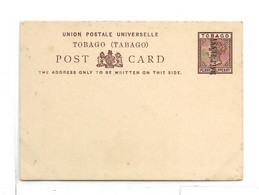 TOBAGO E.P. Carte Postal Stationery Card 1½p. Brown On Cream Ovpt. HALF PENNY, Mint .  Very Fresh.   Belle Fraîcheur. - Trinidad & Tobago (...-1961)