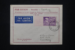 BELGIQUE - Aérogramme Du 1 Er Jour  D'emploi Du Timbre En Faveur  De L'Aéronautique En 1946 Pour Luxembourg  - L 103182 - Aerogramas