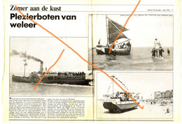 Plezierboten Van Weleer. Oostende, Heist, Blankenberge, Kust (1993)(Krantenknipsels Mercator, Zeilschepen) (BAK-2) - Andere & Zonder Classificatie