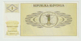 Banknote Slovenije 1 Tolar 1990 UNC - Slovénie