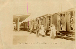 Givors Canal * Carte Photo 1915 * Train Sanitaire * Gare Ligne Chemin De Fer Rhône - Givors