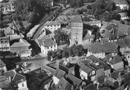 64-SALIES-DE-BEARN- LE QUARTIER DE L'EGLISE VUE DU CIEL - Salies De Bearn