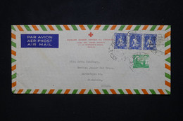 IRLANDE - Enveloppe De La Croix Rouge De Dublin Pour La Suède En 1946 Par Avion - L 103214 - Covers & Documents