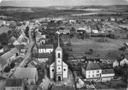 57-PETIT-REDERCHING- VUE AERIENNE LE CENTRE L'EGLISE ET LA RUE PRINCIPALE - Autres & Non Classés