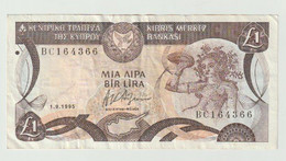 Used Banknote Cyprus 1 Pound 1995 - Chipre