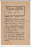 (Bu8) Altenburgische Heimatsblätter, Heft, 8 Seiten, Nr.1 1925 - Andere & Zonder Classificatie