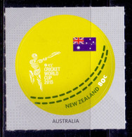 2015, New Zealand, ICC Cricket World Cup 2015, Odd Shape, Single Stamp, MNH. - Ongebruikt