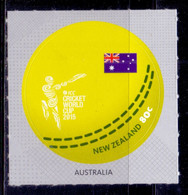 2015, New Zealand, ICC Cricket World Cup 2015, Odd Shape, Single Stamp, MNH. - Nuevos