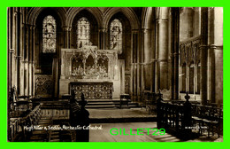 ROCHESTER, UK - HIGH ALTAR & SEDILIA, ROCHESTER CATHEDRAL - H. BRES - REAL PHOTO POST CARD - - Rochester