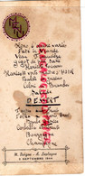 87- AMBAZAC- LIMOGES- MENU MAURICE BARGUE - ANDREE LAPLAGNE - 2 SEPTEMBRE 1944 - Menus