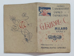 88549 132crt/ Libretto Pubblicitario Farmaceutico G. Fattori & C. - Milano - Advertising