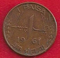 PAKISTAN 1 PAISA - 1961 - Pakistán