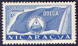NICARAGUA FLAGS  ODECA  SAN  SALVADOR EMBLEM - **MNH - 1953 - Timbres