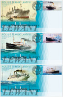 2021.07.23. Polish Transatlantic Ships (s/s POLONIA, S/s KOSCIUSZKO, S/s PULASKI)  - FDC - Covers & Documents