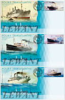 2021.07.23. Polish Transatlantic Ships (s/s POLONIA, S/s KOSCIUSZKO, S/s PULASKI)  - FDC - Briefe U. Dokumente