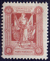 MARIENWERDER - COMMISSION  INTERALLIEE - FLGS - *MLH - 1920 - Timbres