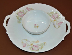 JOLI PLAT ROND En PORCELAINE LIMOGES LAZEYRAS Avec Au Centre Une SAUCIERE Ou UN BOL Déco TABLE Collection Vitrine - Limoges (FRA)