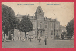 Chapelle-lez-Herlaimont - Hôtel Et Place Communale - 1924 ( Voir Verso ) - Chapelle-lez-Herlaimont