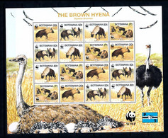 Botswana 1995, WWF, Ostric, Jenas, Sheetlet - Ostriches