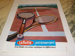 ANCIENNE PUBLICITE LAQUELLE CHOISIR LA HUTTE   1980 - Altri & Non Classificati