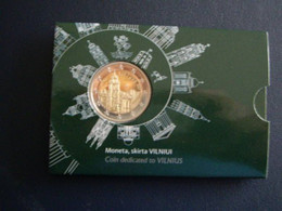 Lituanie 2€ Vilnius Coin Card - Lituanie