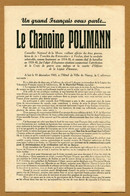TRACT DE PROPAGANDE  (WW 2) : " LE CHANOINE POLIMANN " (Meuse) Membre De La L.V.F. - Gouvernement De Vichy - Pétain - 1939-45