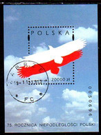 POLAND 1993 Republic Anniversary Block Used  Michel Block 124 - Blokken & Velletjes