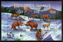 Maldives 2002 Prehistoric Animals Wildlife Sc 2632 Sheetlet MNH # 8253 - Vor- U. Frühgeschichte