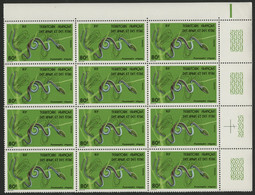 AFARS Et ISSAS N° 437 BLOC De 12 Cote 132 € SERPENTS / SNAKE "Psammophis Elegans" Neuf ** (MNH) TB - Snakes