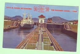 S604 - CANAL DE PANAMA - 50 Anos - 50 Years - 1914 - 1964 - Vista De Las Esclusas De Miraflores - Panama