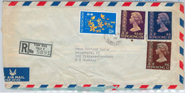49296 - HONG KONG Postal History: REGISTERED COVER From TSIM SHA TSUI E To GERMANY 1971 - Storia Postale