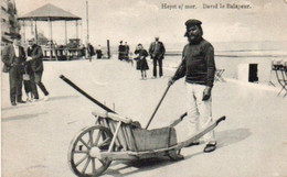 Heyst S/mer David Le Balayeur Animée Carte Rare Voyagé En 1913 - Heist