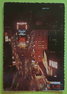 NEW YORK CITY - Times Square - Vg - Sony, Coca Cola, Canadian Club Signs -  Vg To Italy - Time Square