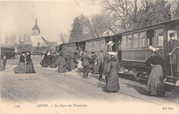 EURE ET LOIR  28  LEVES - LA GARE DES TRAMWAYS - TRAIN - Lèves