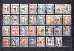 Hungría  1921-23 .-   Y&T  Nº   1/8-9/10-11/28-29/31   Servicio   ( 15 Falta Punta ) - Oficiales