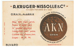 Buvard A.K.N. Vin Confortable AKN Oran Algérie Chaque Jour Sur Votre Table - Liqueur & Bière