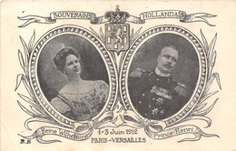 78-VERSAILLES- SOUVENIR HOLLANDAIS- REINE WILHELMINE , PRINCE HENRI- 1-3 JUIN 1912 - Versailles