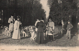 Chasse à Courre - Compiègne - Equipage Du Francport, Les Maîtres D'équipage - Carte Decelle N° 20 - Jagd